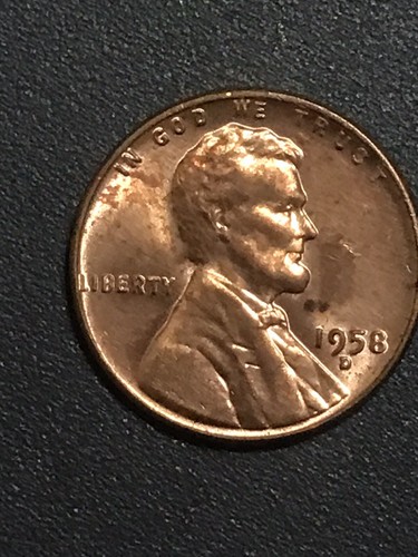 1958-D 1C lincoln wheat cent RB - Picture 3 of 15