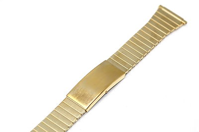TIMEX 16-20MM STAINLESS GOLD TWIST O FLEX EXPANSION FAST FIT STRAP