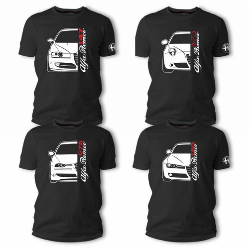 T-SHIRT unisex donna ALFA ROMEO 147 156 GTA 159 MITO  GIULIA GIULIETTA tuning - Imagen 1 de 9