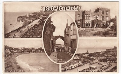 Kent; Broadstairs Multiview PPC unbespielt, 1937 PMK, nach H Hawkwell, Upper Tooting