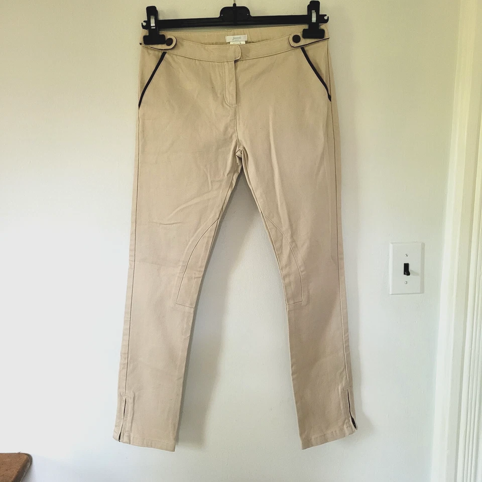 Pantalones de montar estilo yodofur caqui claro con parches para las piernas JACADI 12 años excelente Foto 2 de 4