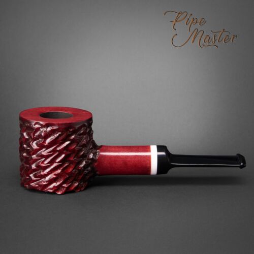Pipa para fumar tabaco de madera hecha a mano Mr. Brog 62 Hammer Red Filtro Carocal - Imagen 2 de 4