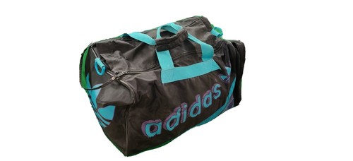 Vintage Teal, Purple & Black Adidas Gym Duffle Bag Art No: 41421 9105 - Picture 5 of 12