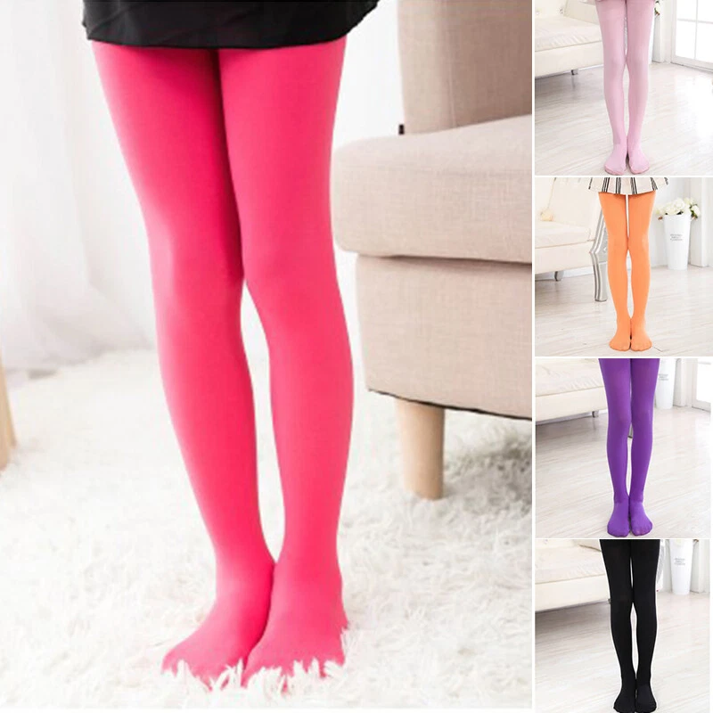 Girls Tights Plain Opaque 80 Denier Microfibre Age 2-12 Years-12 Various Colour' - Image 2 of 4
