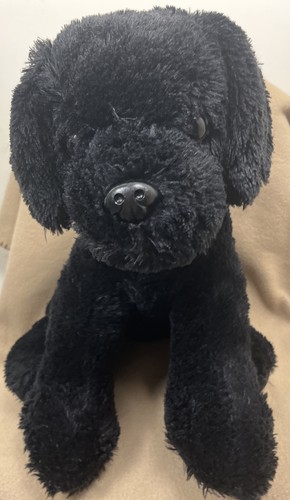 black dog teddy bear