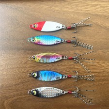 5PCS Mini Metal Jigging Fishing Lure 5-20g  Long Shot Spinner Bait Freshwater