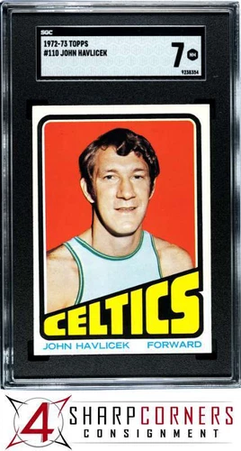 1972 TOPPS #110 JOHN HAVLICEK CELTICS HOF SGC 7