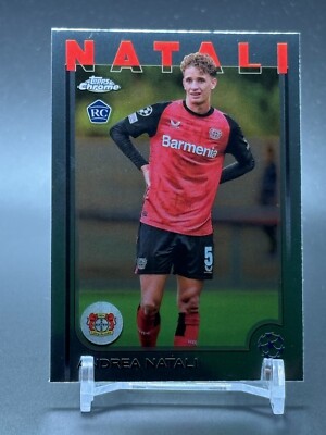 2024-25 Topps Chrome UCC Rookie #128 ANDREW NATALIA Bayer 04 Leverkusen RC