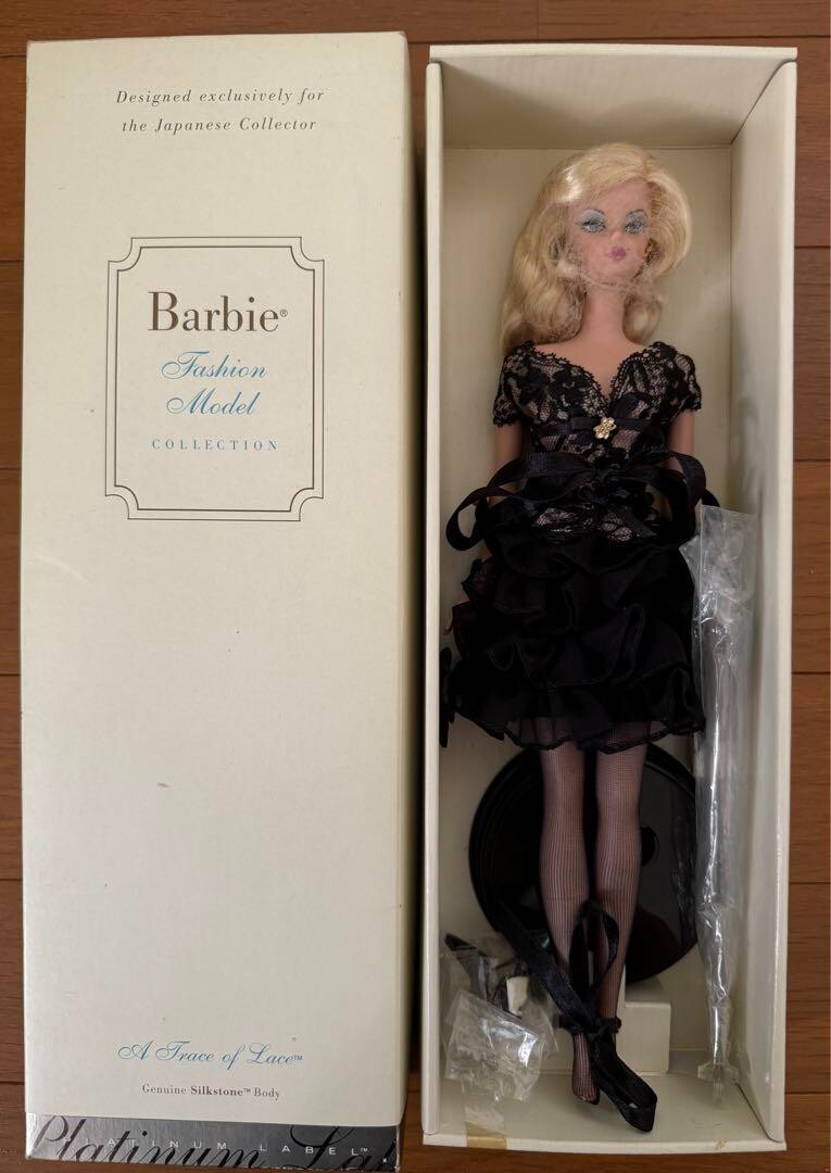 Barbie A Trace of Lace Blonde 500体限定美品 A Trace of Lace Doll Silkstone Barbie Blonde Platinum Label