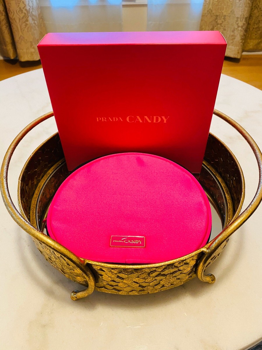 Prada Candy Cosmetic Bag In Hot Pink Color