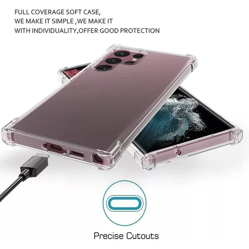 Clear Case für Samsung Galaxy S25 S24 S23 S22 S21 S20 FE Plus Ultra Handyhülle - Bild 5 von 24