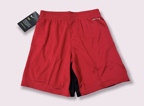 Nike Dri-Fit Logo Boys Trophy Shorts (Red Size 6) - Picture 4 of 5