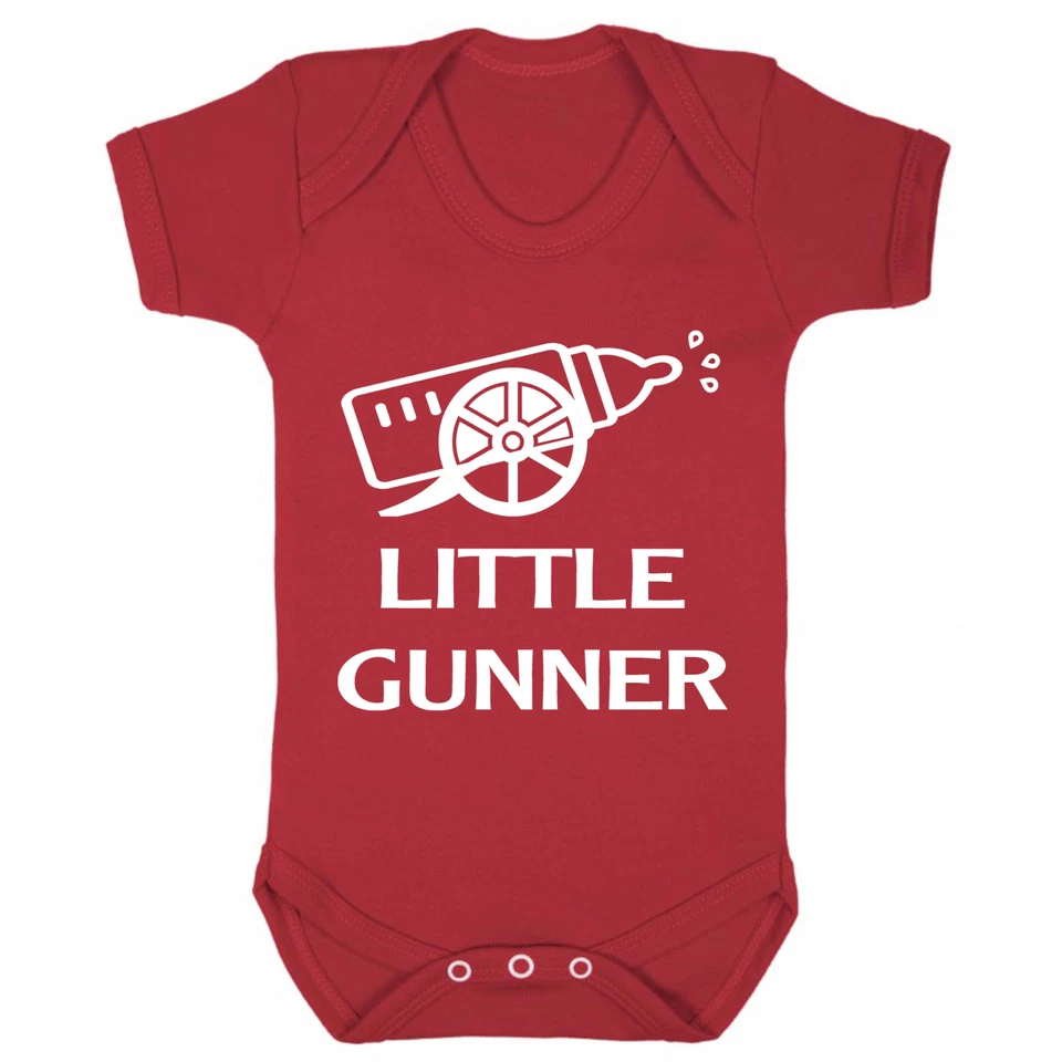 ARSENAL LITTLE GUNNER BABYGROW FUSSBALL LUSTIGES GESCHENK