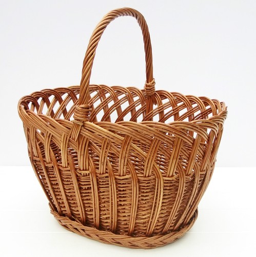 Vintage Wicker Shopping Storage Basket