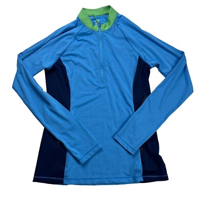 Title Nine Sunbuster 1/4 Zip Long Sleeve Sun Shirt Top Size S UPF 50