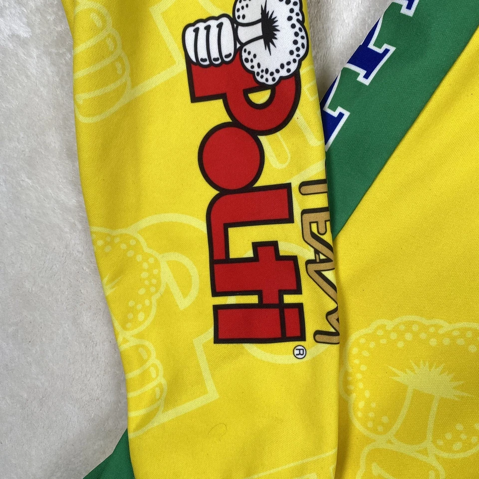 Vintage 90's SMS Santini Yellow Red Team Polti Full Zip Men’s Jersey Size L - Image 3 of 4