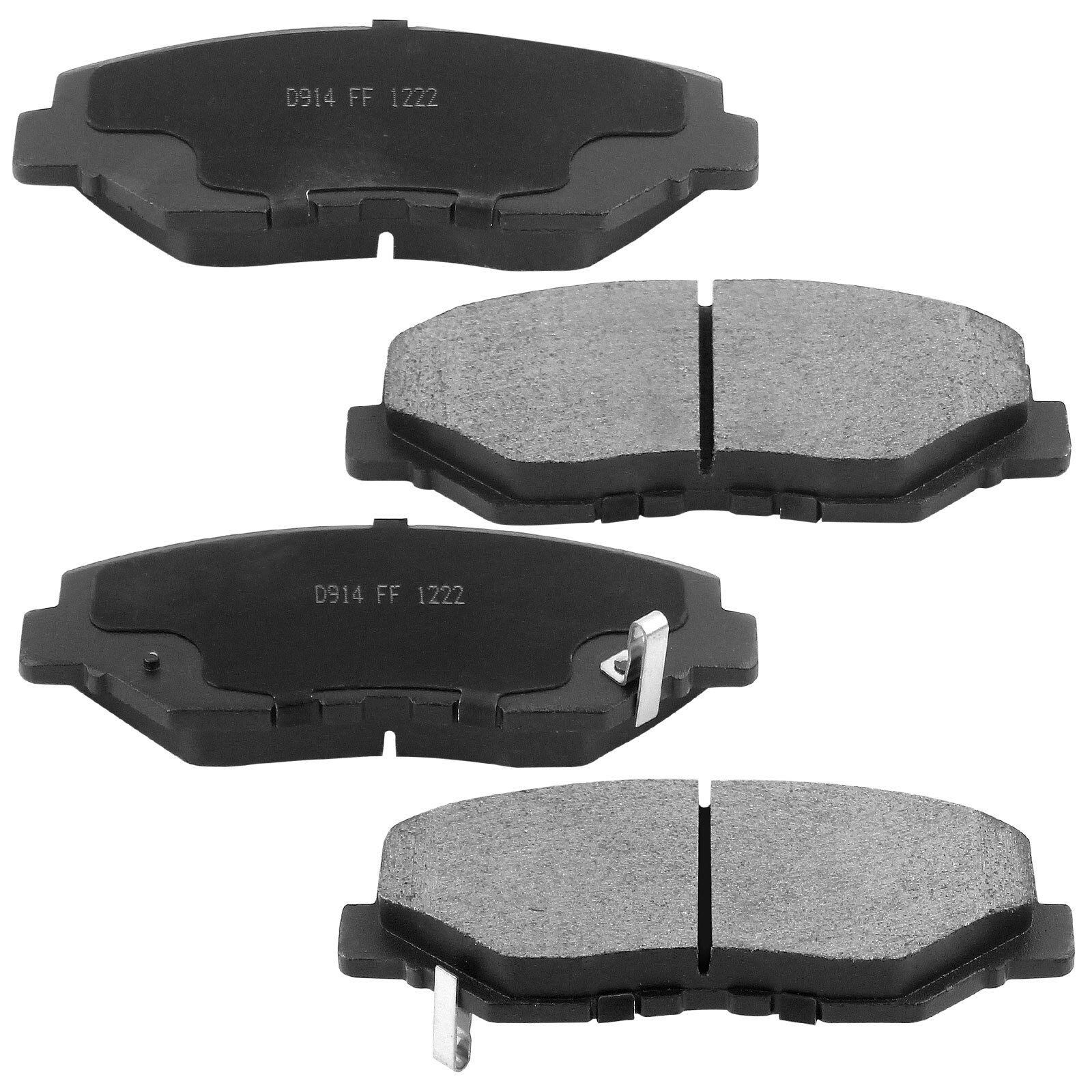 Front Ceramic Brake Pads w/Hardware For 20122021 Honda Civic 20032011