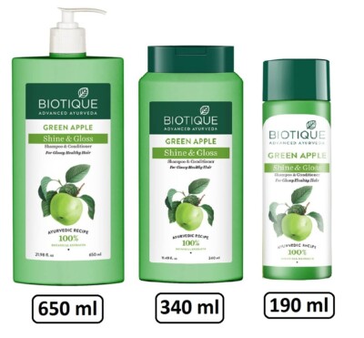 Biotique Green Apple Shine & Gloss Shampoo & Conditioner For