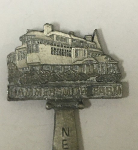 Vintage Souvenir Spoon US Collectible Pewter Hammersmith Farm Newport RI 4.25”