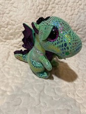 Ty Beanie Boos - CINDER the Green Dragon (6 Inch) Stuffed Plush Animal NEW MWMTS
