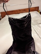 Black Shoulder less Long Cocktail Dress Size 10