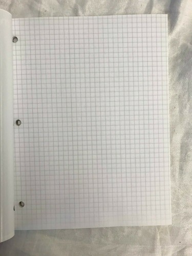 Graph Paper 3 Hole Punched 4 SQ.-Inch Mead 20 Sheets 4 Quadrille Lot of 1 Pack - Picture 5 of 6