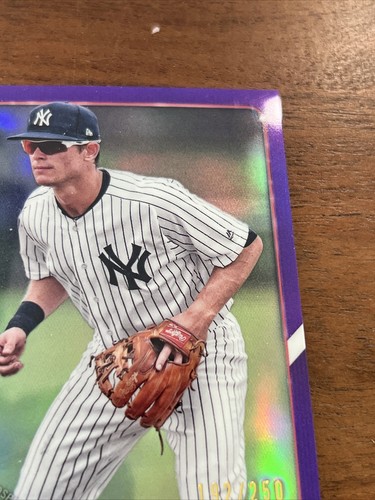 2018 Bowman Chrome Purple Parallel NICK SOLAK 192/250 YANKEES BCP104 - Picture 3 of 6