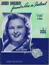 Johnny Doughboy Found a Rose in Ireland, Kate Smith, 2nd offered, vintage music