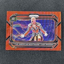2023 Prizm WWE “The American Nightmare" Cody Rhodes Red Wave Prizm