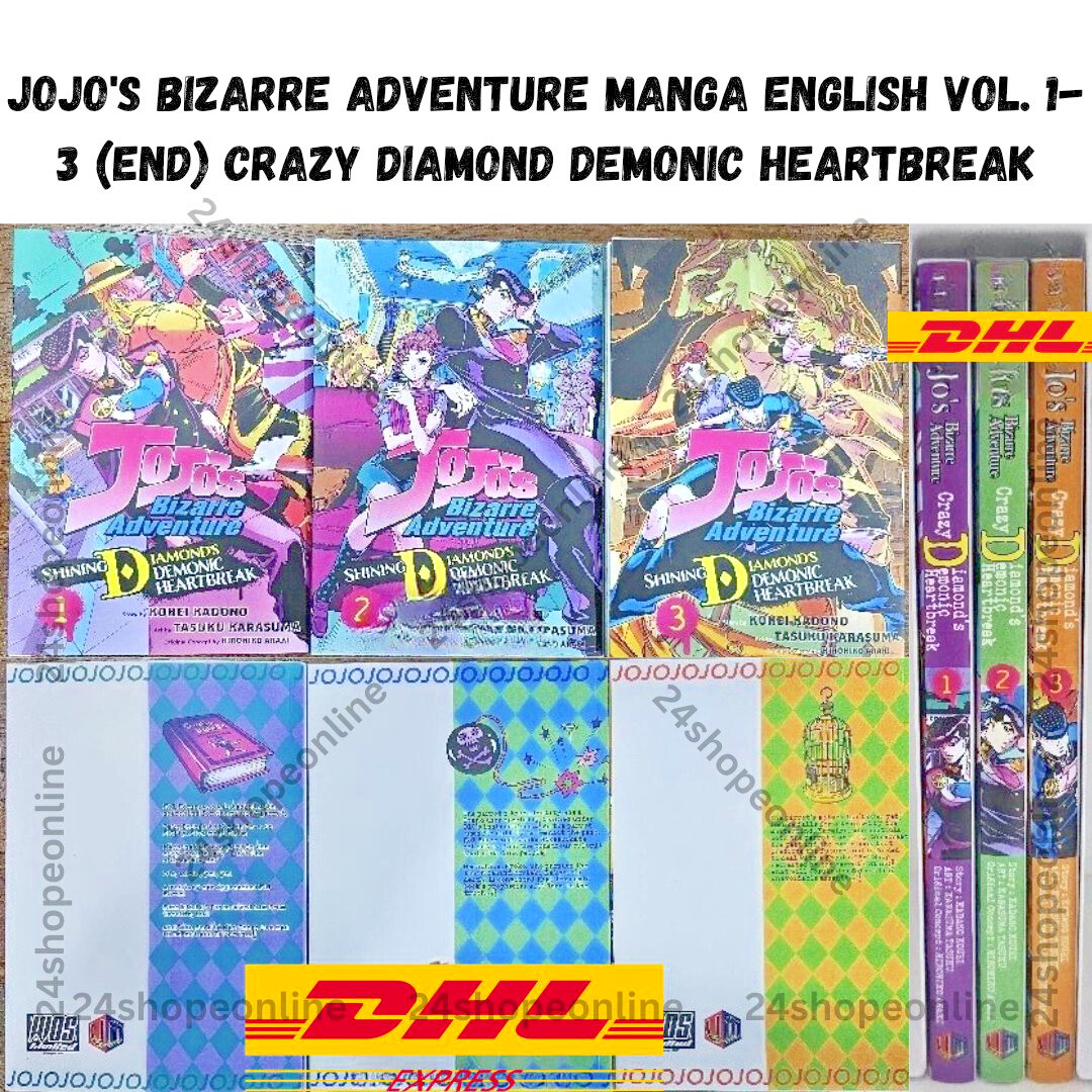 Crazy Diamond Demonic Heartbreak Manga Vol.1-3 (FIN) Cómic Inglés - DHL Express
