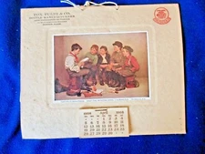 1908 CALENDAR ~THE DETECTIVE STORY~ BOTTLE MANUFACTURERS~ DRUGGIST'S~ BOSTON