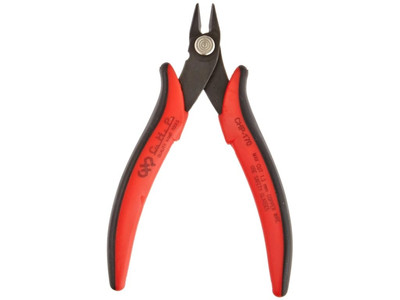 CHP-170 Small Wire Cutters Micro Cutter Pliers 21-Degree Angled Jaw Flush Cut