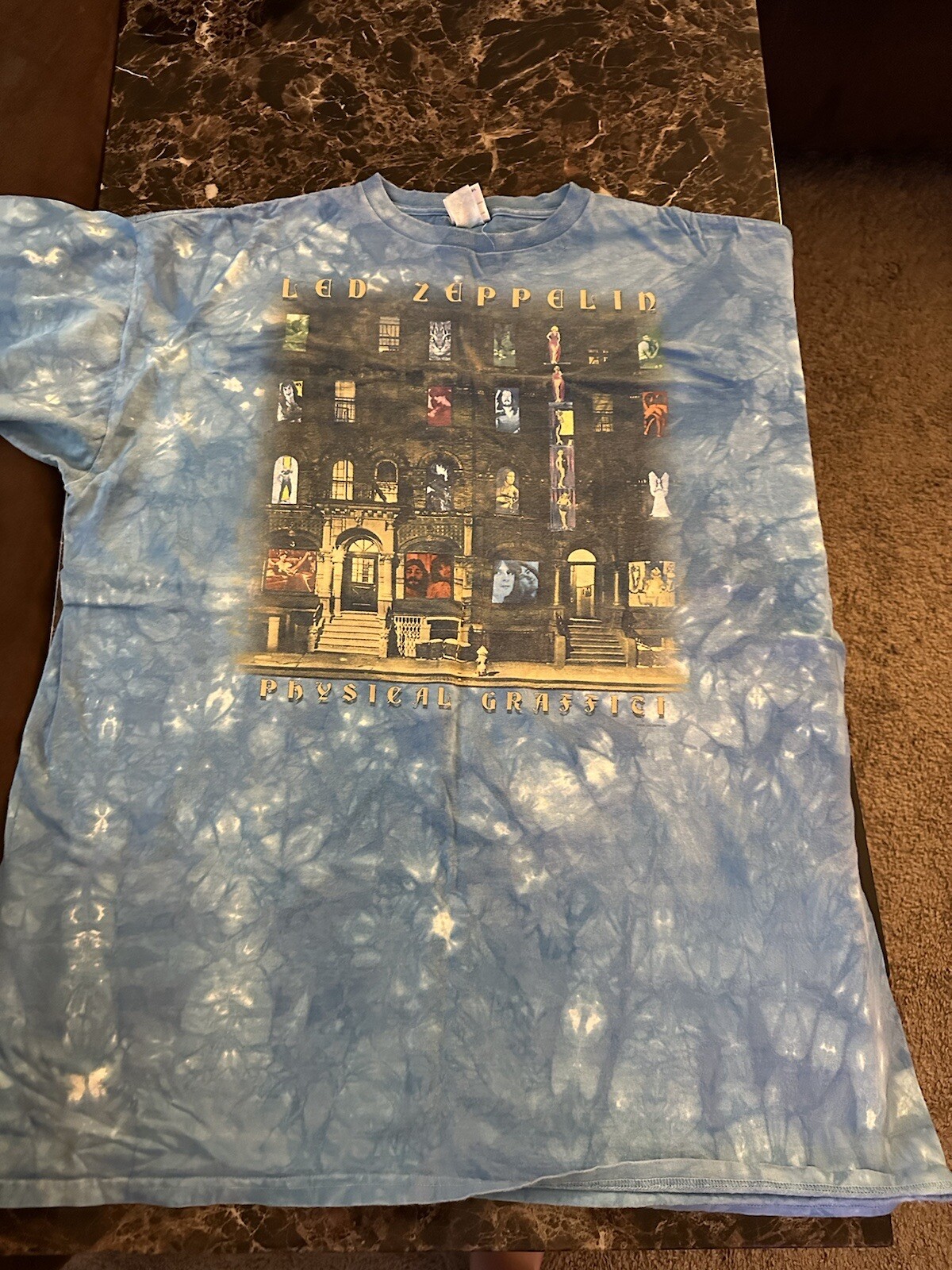 LED ZEPPELIN PHYSICAL GRAFFITI T-SHIRT VINTAGE GRAIL FREE SHIPPING