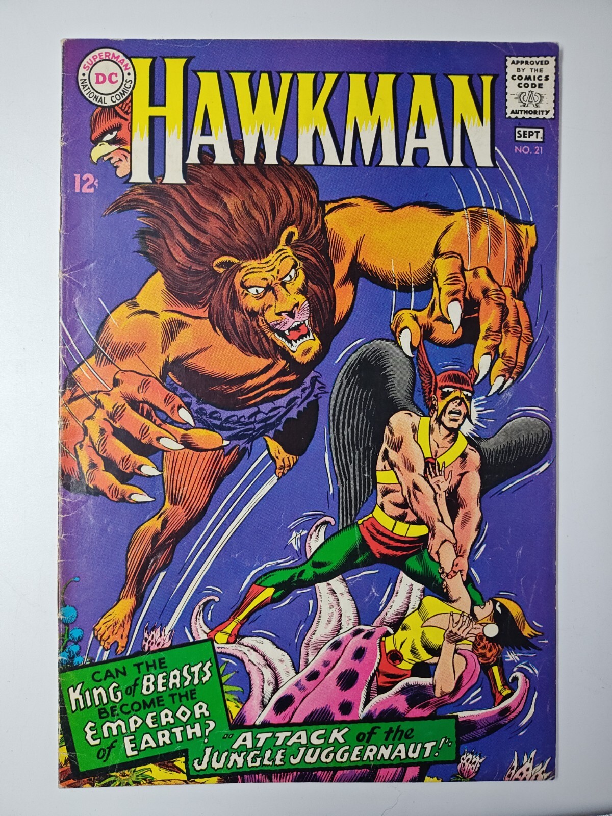 Hawkman #21  Silver Age Superhero Vintage DC Comic 1967