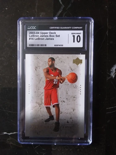 2003 Upper Deck Box Set LeBron James ROOKIE #16 CGC 10 GEM MINT