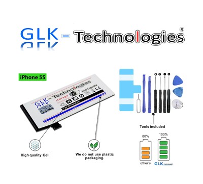 GLK Akku für Apple iPhone 5S  5 S A1457 A1453 A1533 Batterie   NEU  /   PRO