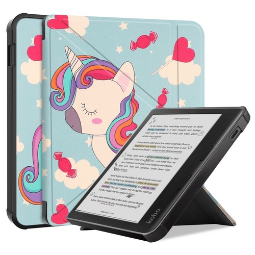 Ultra Slim Leather Transformer Stand Auto Smart Case Cover For KOBO Libra Colour - Picture 16 of 142