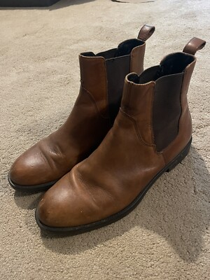Vagabond Shoemakers Brown Leather Chelsea Boots Size 40 UK