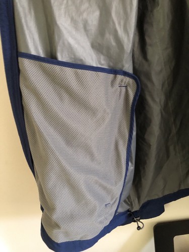 REI Elements Blue Rain Jacket XL Extra Large Navy Blue - Picture 5 of 6