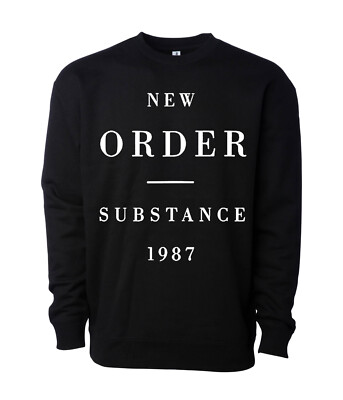 New Order Substance 1987 Sweatshirt - 80's synth rock new wave Blue Monday