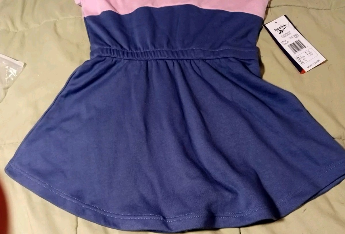 Reebok Color Block Polo Dress. Sz 5.Navy/Pink. New With Tags