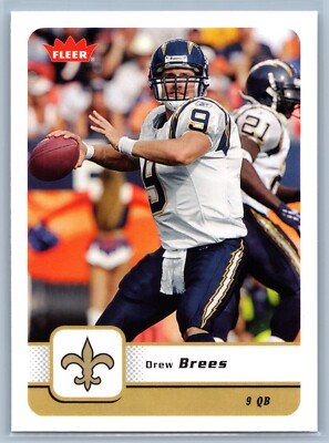 Drew Brees 2006 Fleer Football #81 New Orleans Saints NFL