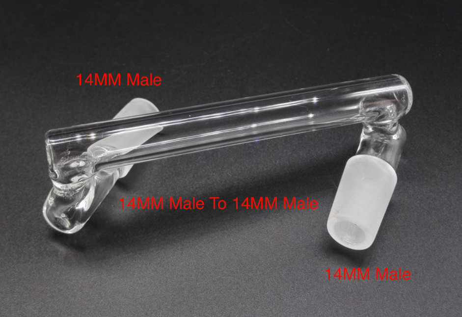 3 Pieces Drop Down Extender Glass Adapters Sizes 10/14/18MM- Male/Female