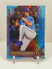 NON AUTO 2022 Bowman Chrome 1st Mason Barnett Sky Blue Refractor Royals RC SP C3