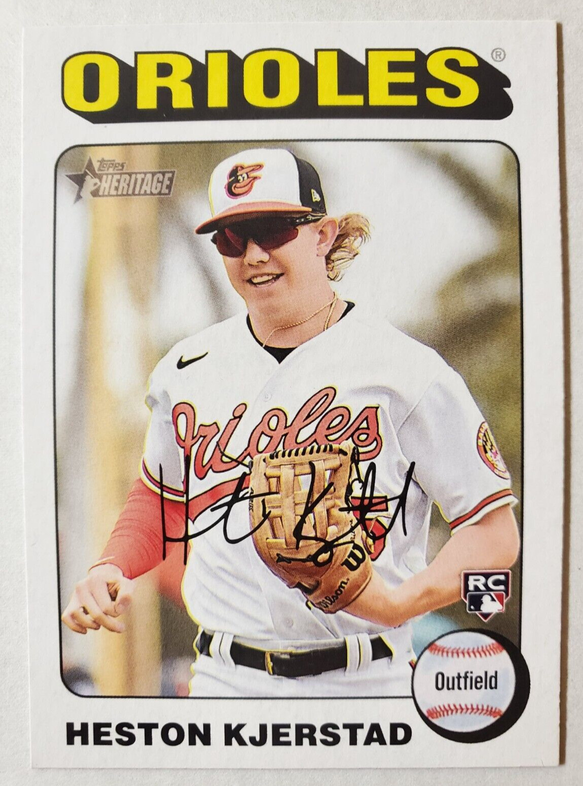 2024 Topps Heritage White Border Heston Kjerstad RC #327