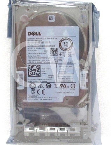 V2KWT 0V2KWT ST1200MM0108 Dell 1.2TB 10K RPM 12Gb/s 2.5" SAS HDD Hard Drive
