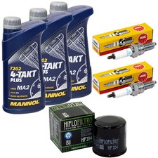 Inspektion für Honda NT 700 V Deauville 2006-2016 Set Öl 3L Ölfilter Zündkerzen