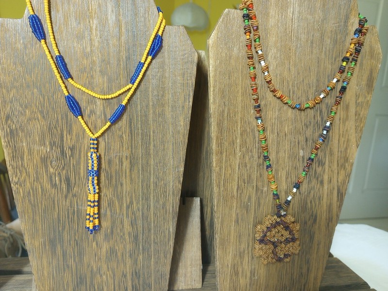 Vtg Native American Juniper Seed? Intricate Bead Necklace Lot Artisan Navajo? 