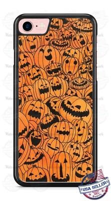 Halloween Smiley Pumpkin Collage Phone Case For iPhone 12 Samsung A20 Google 3