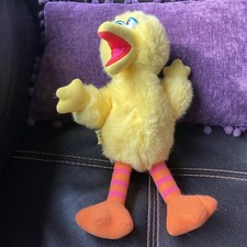Vintage Playskool 13" Big Bird Plush 1986 Sesame Street Toy